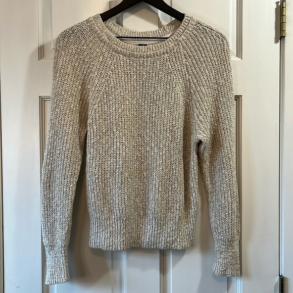 Free People Oatmeal Chunky Knit Sweater - Size Small - Picture 1 of 9